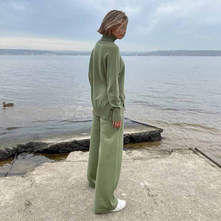 Damen Bequeme und elegante Strickanzug Drune