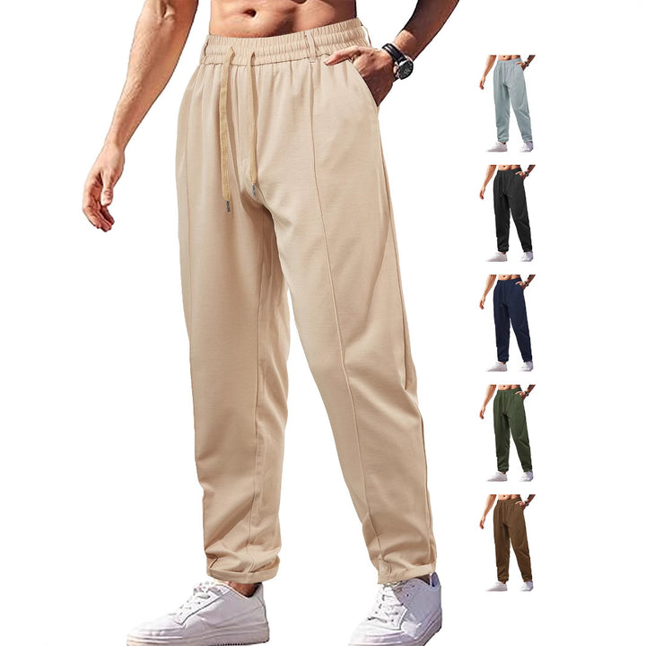 Damen nan elegante Jersey-Hose mit Bügelfalte Tunnelzugbund und schmaler Beinführung Drune