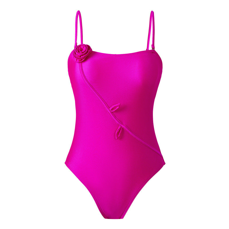 Damen Einteiler Badeanzug mit floralem Design und passendem Strandüberwurf Drune