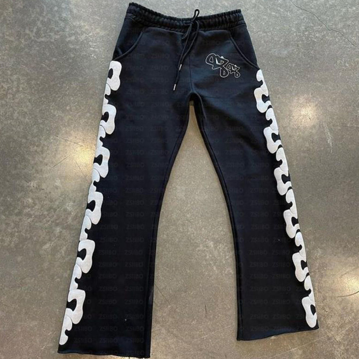Damen Sweatpants mit kreativen Seitendetails und bequemer Passform Drune