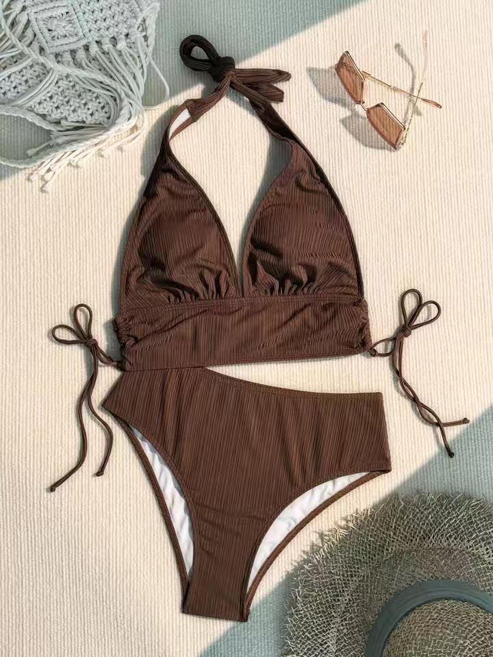 Damen Triangel-Bikini mit modischem Wickel-Design Drune