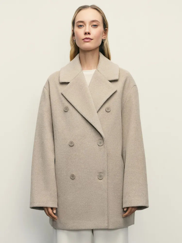 Damen Elegante Doppeltüra-Manteljacke Drune