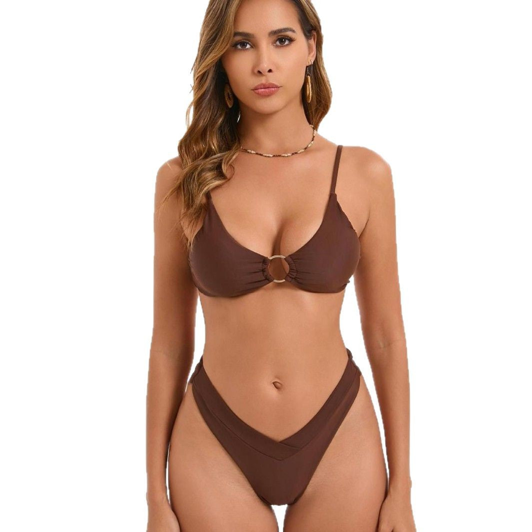 Damen Triangel-Bikini mit elegantem Ring-Detail Drune