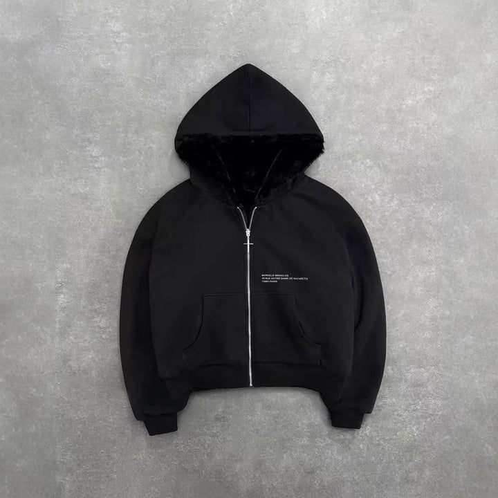 Damen Fleecejacke mit Wendefutter im Tierdesign Drune