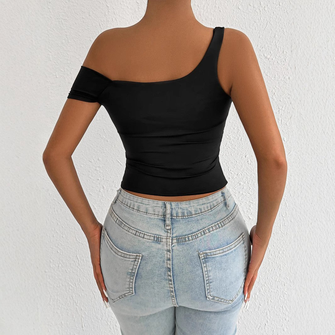 Damen Off-Shoulder Körperoberteil mit figurbetontem Schnitt Drune