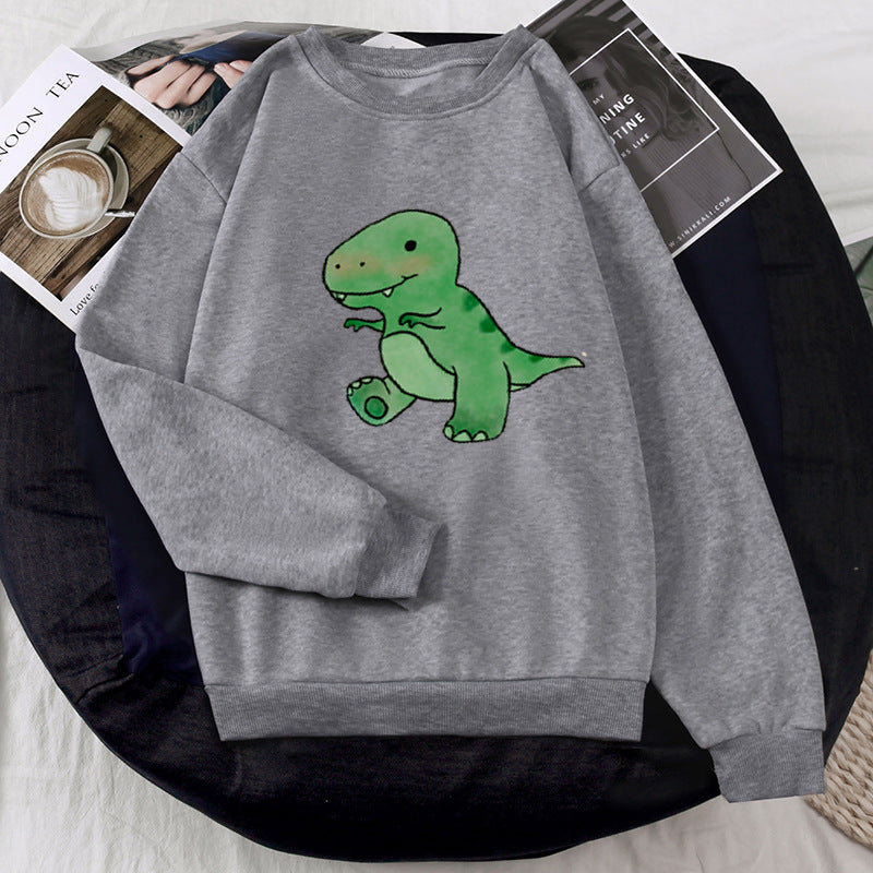 Damen Sweatshirt mit liebevollem Dinosaurier-Design Drune