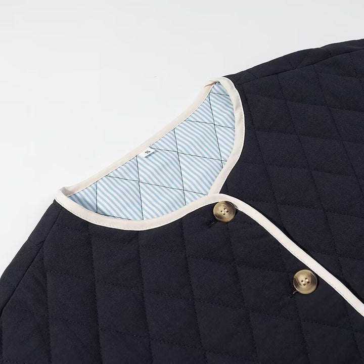 Damen gesteppte Jacke mit praktischen Taschen und elegantem Schnitt Drune