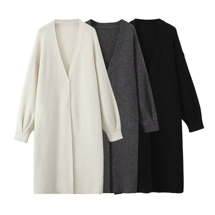 Damen Oversized Strickmantel Drune