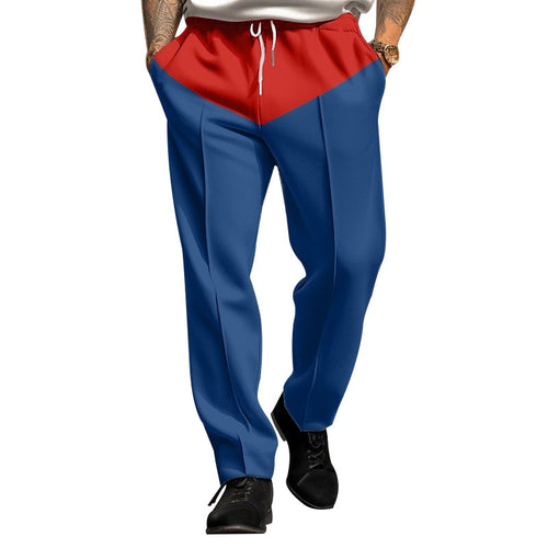 Herren Sportliche Jogginghose mit Kontrastdetails und verstellbarem Kordelzug Drune