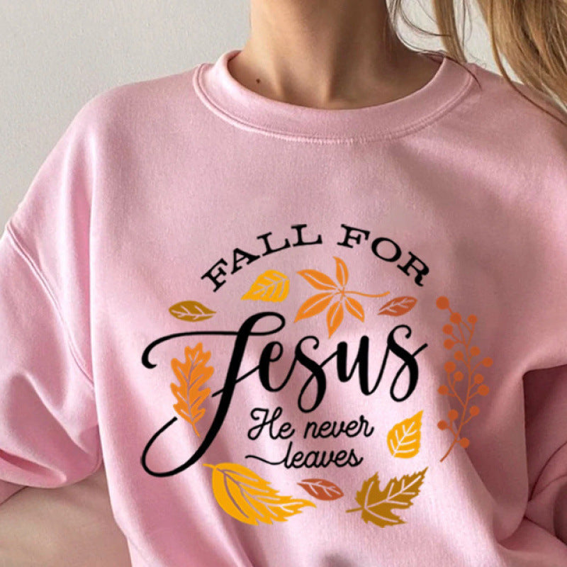 Damen Sweatshirt mit inspirierendem botanischem Herbstmotiv und angenehm weichem Innenfutter Drune