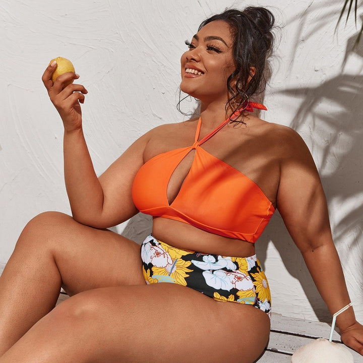 Damen Hochwertiger Cut-Out Bikini mit hohem Taillenslip und verstellbaren Trägern Drune