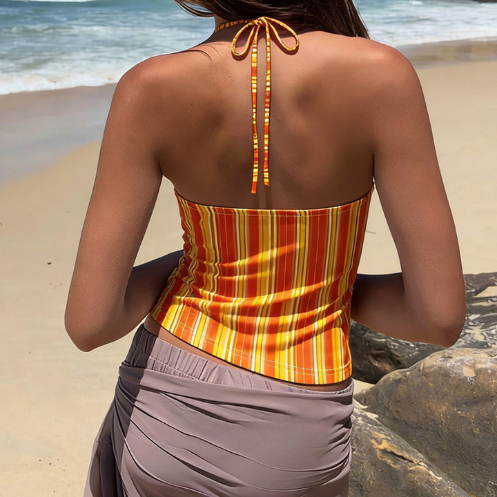 Damen Häkel-Details Strandtop Drune