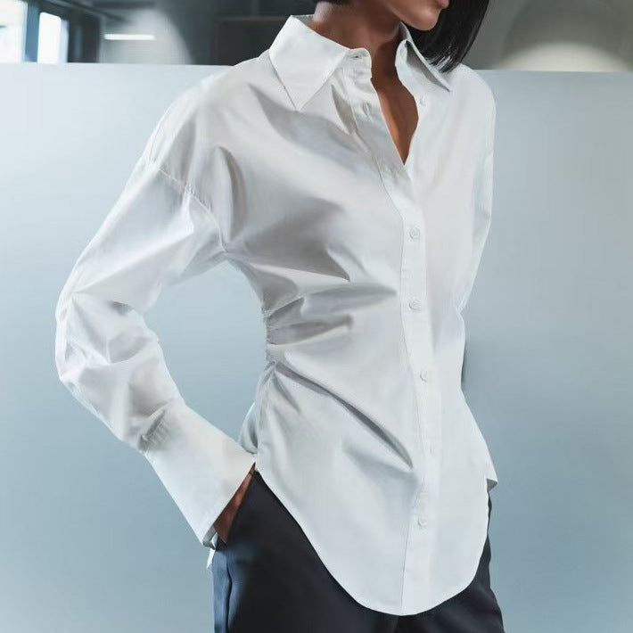 Damen Oversized Bluse mit modernen Details Drune