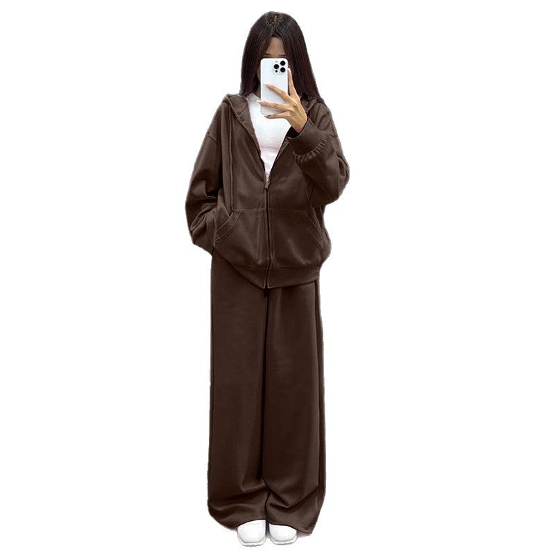 Damen bequemer und stylischer Kapuzenset Drune