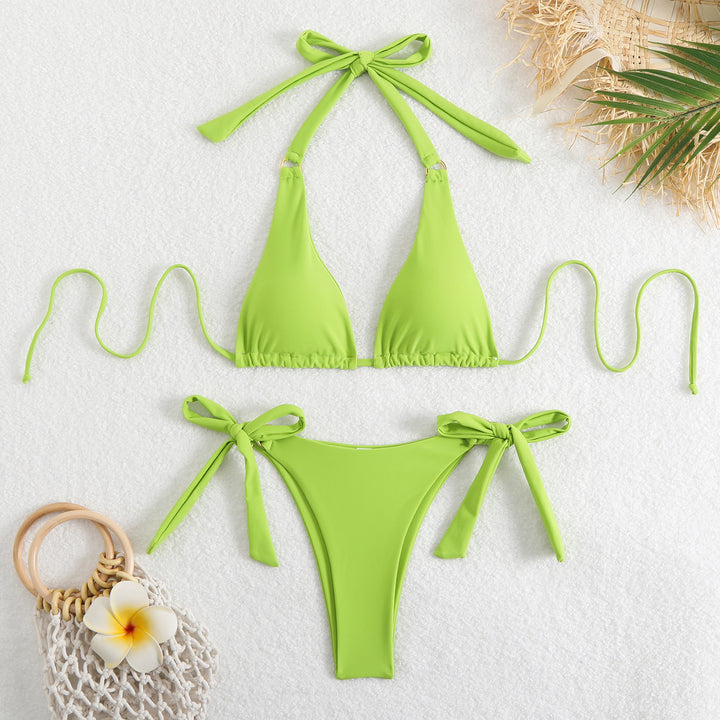 Damen Triangel-Bikini mit verstellbaren Bindebändern Drune