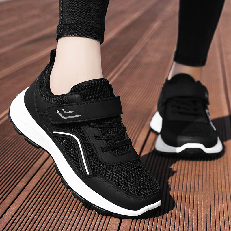 Herren nan atmungsaktiver Mesh-Freizeitsneaker mit Klettverschluss, ergonomischer EVA-Zwischensohle und profiliertem Gummi-Outdoorsohle Drune