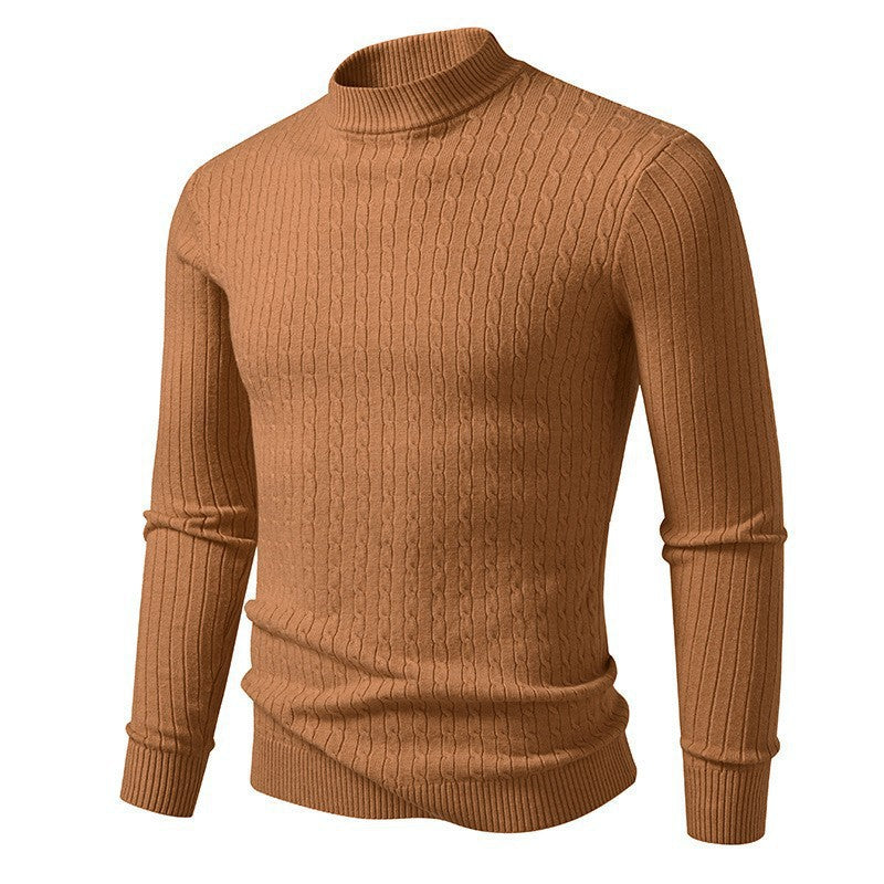 Herren Rollkragenpullover aus strukturiertem Strickmaterial Drune