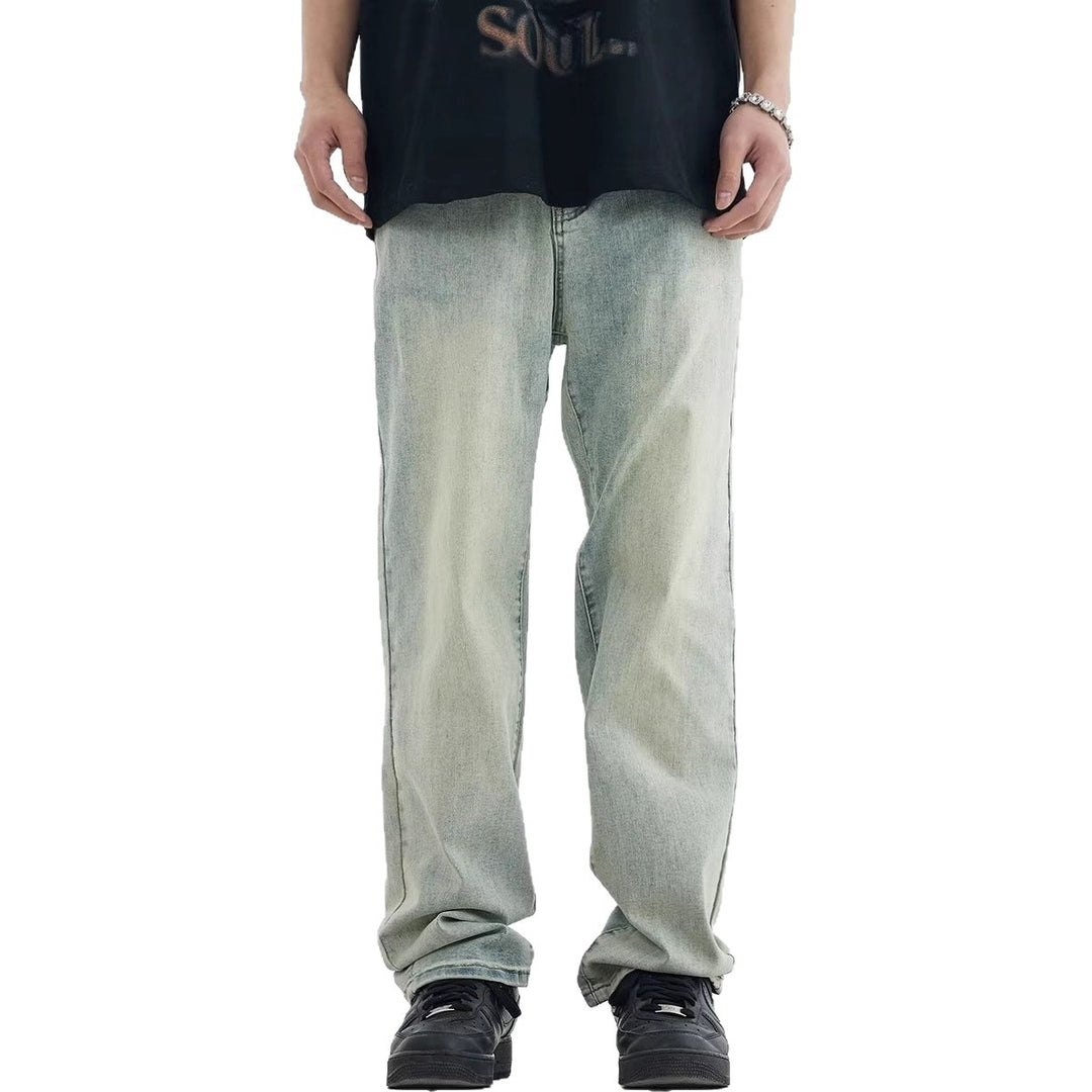 Herren lockere Denim-Jeans mit niedriger Bundhöhe Drune