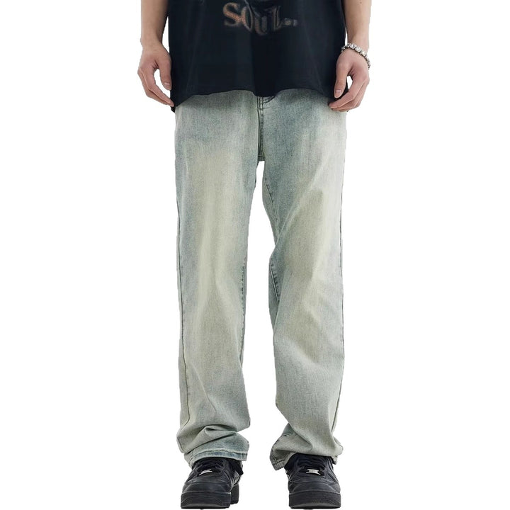 Herren lockere Denim-Jeans mit niedriger Bundhöhe Drune