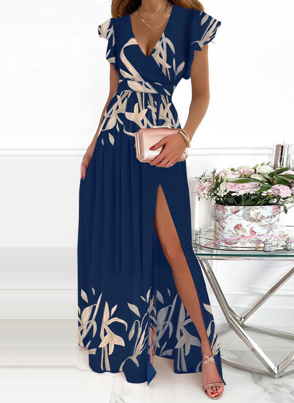 Drune | Prominente Elegante Einfarbige V-Hals Prinzessin Kleider