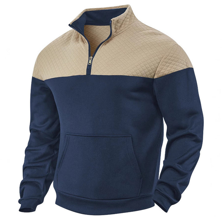 Herren Stepppullover mit halbem Reißverschluss und hochwertiger Verarbeitung Drune