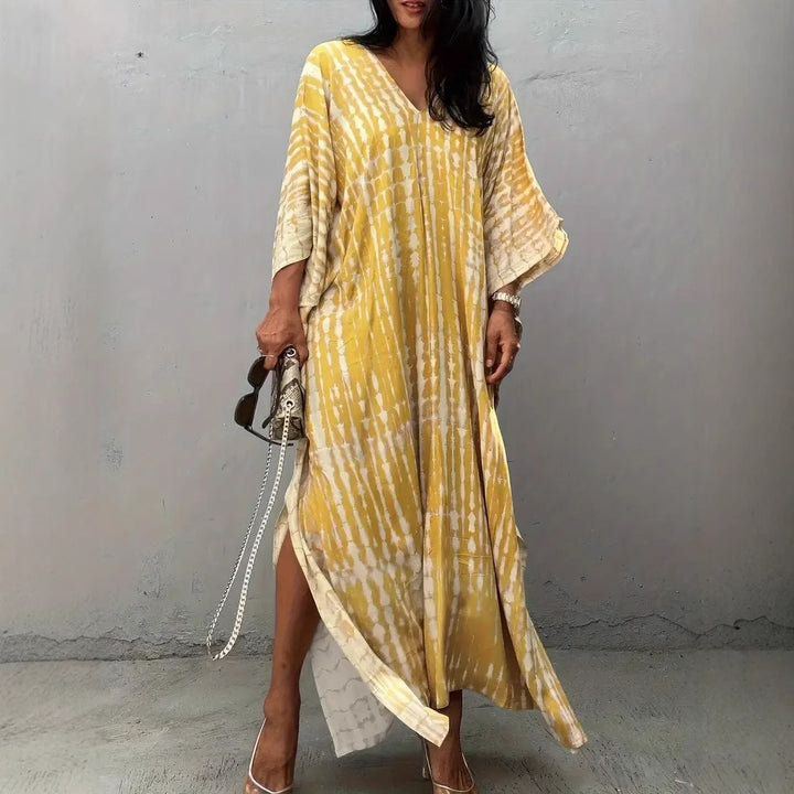 Damen Kaftan mit zeitgenössischem Muster und luftigem Schnitt Drune