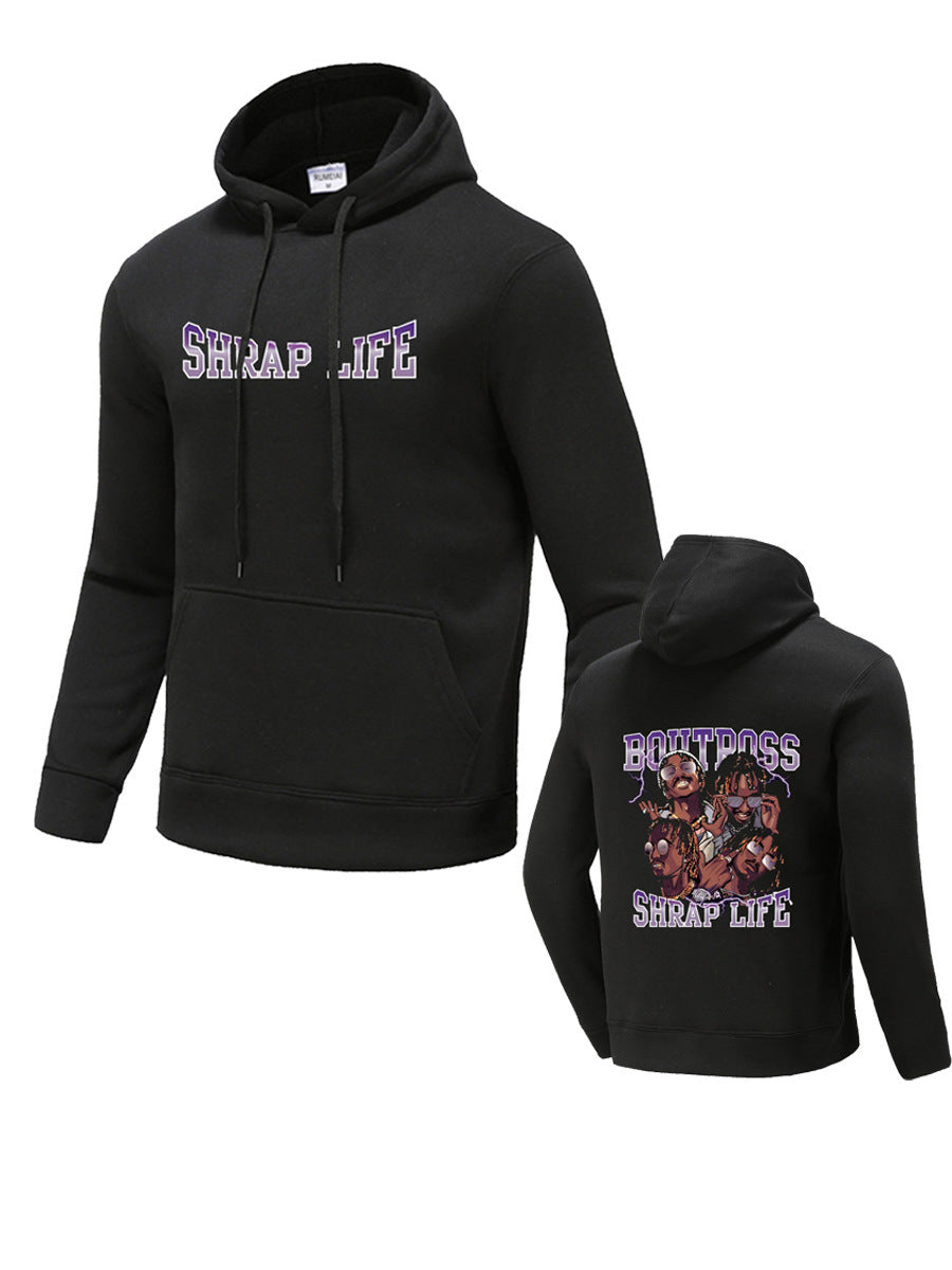 Herren Kapuzenpullover mit kreativem Druckdesign Drune