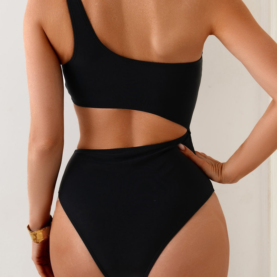 Damen Einseitiger Badeanzug mit modischem Cut-Out-Design Drune