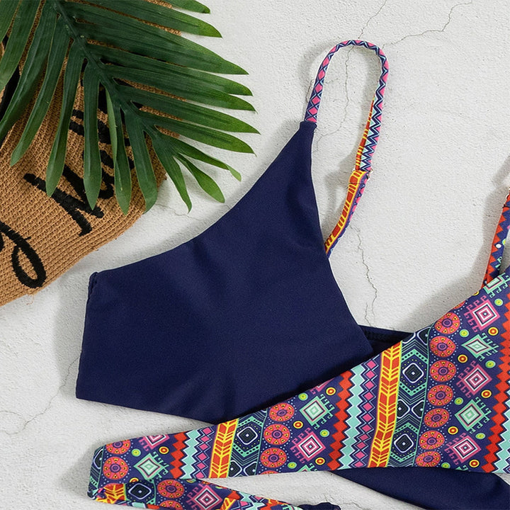 Damen Triangel-Bikini mit modischem Schnitt und verspieltem Design Drune