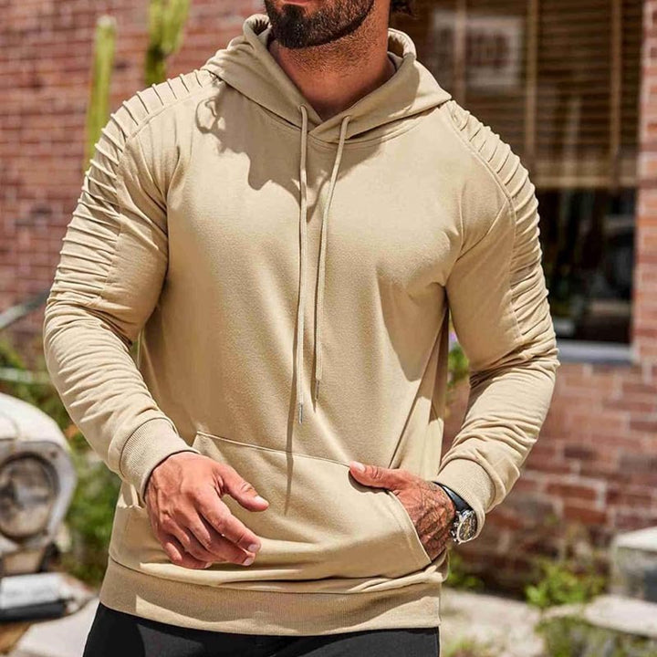 Herren Sport-Hoodie mit innovativer Textur und funktionalem Schnitt Drune