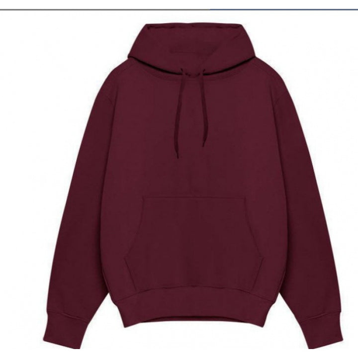 Herren nan Premium-Kapuzenpullover mit Kängurutasche, innen angerautem Fleece, verstärkter Nackennaht und geripptem Saum Drune