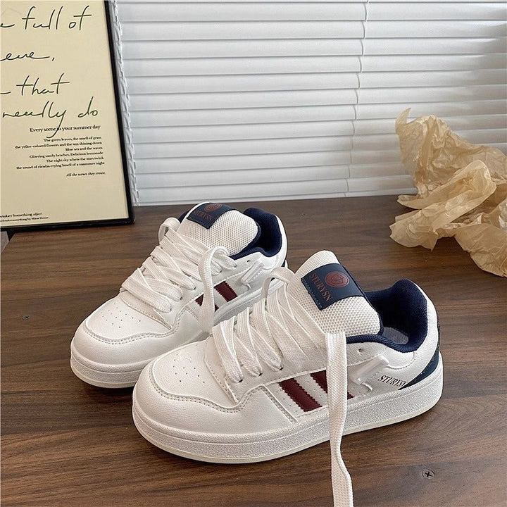 Damen modische Sneakers mit atmungsaktiven Mesh-Einsätzen und rutschfester Sohle Drune