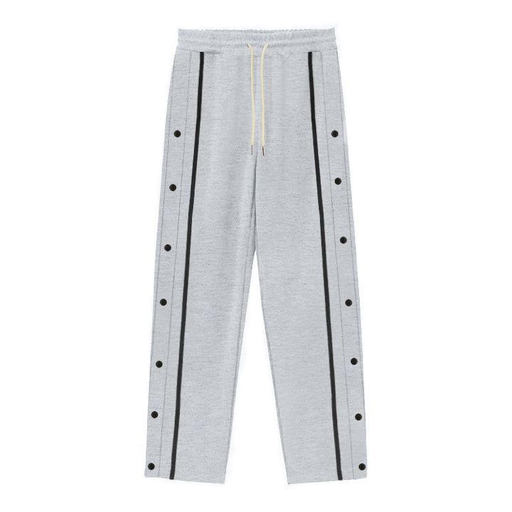 Drune | Gerade Sporthose mit Knöpfen