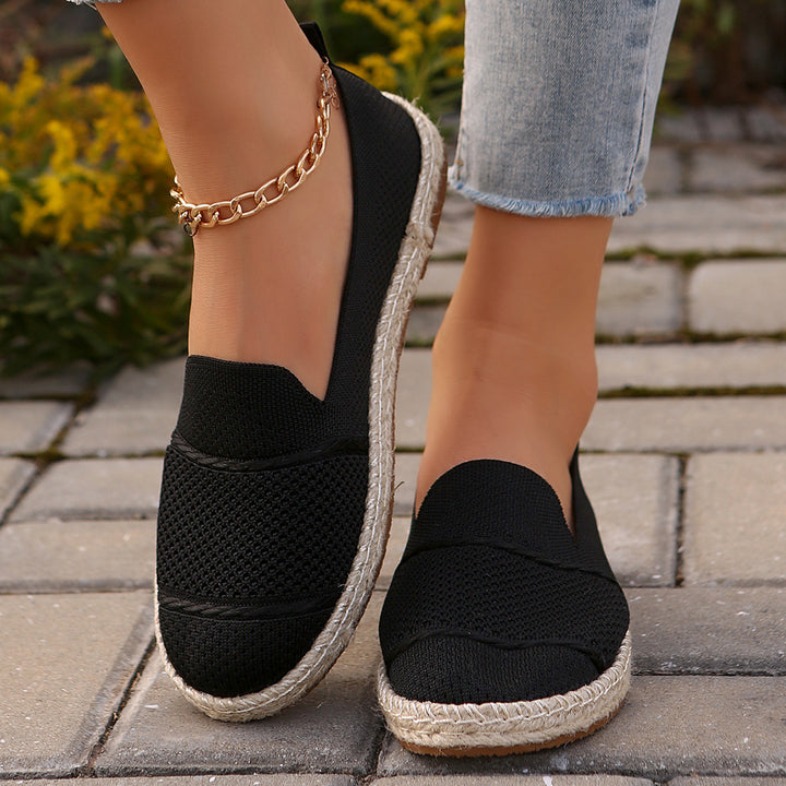 Damen Espadrilles mit atmungsaktiver Obermaterialstruktur und bequemer Sohle Drune