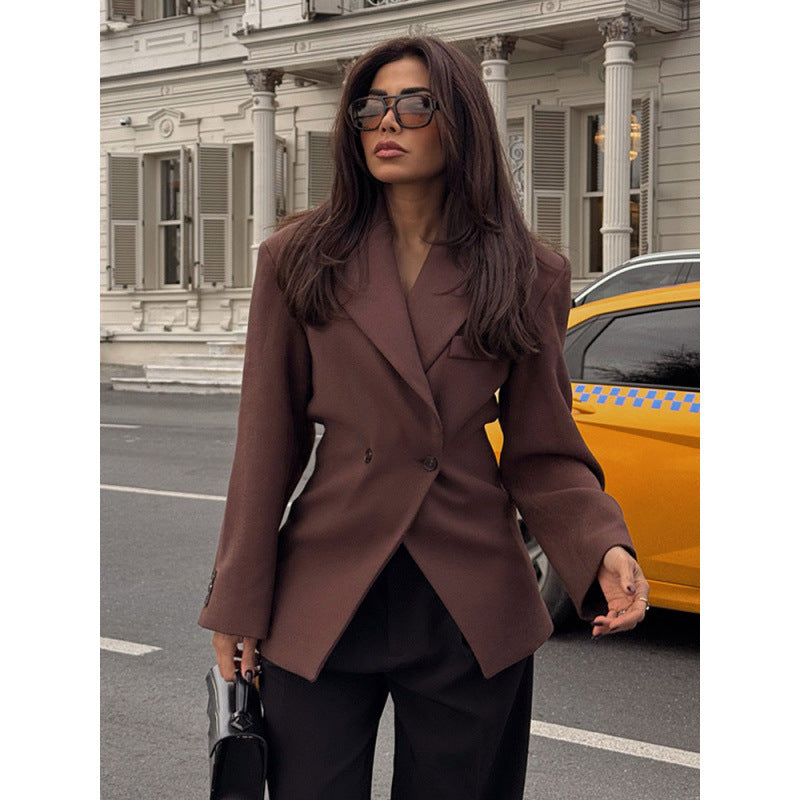 Damen eleganter Oversize-Blazer Drune