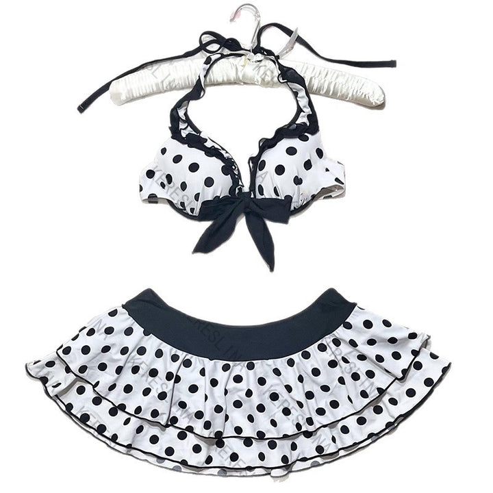 Damen Bikini-Set mit Volantrock und gepolstertem Oberteil Drune