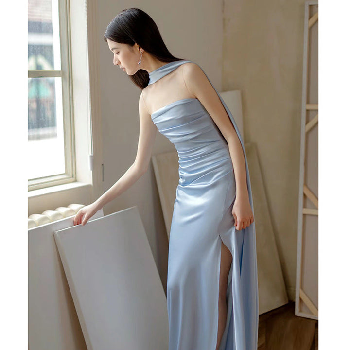 Drune | Damen Strapless Maxi Abendkleid Figurbetont & Elegant