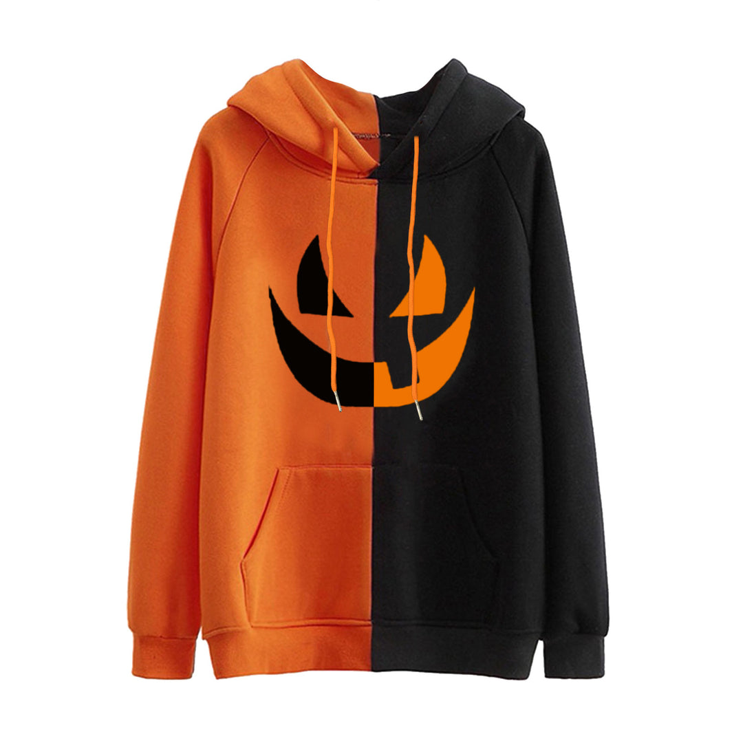 Damen Kapuzenpullover mit fröhlichem Halloween-Motiv Drune