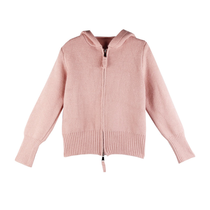 Damen Strickjacke mit Kapuze und durchgehendem Reißverschluss Drune