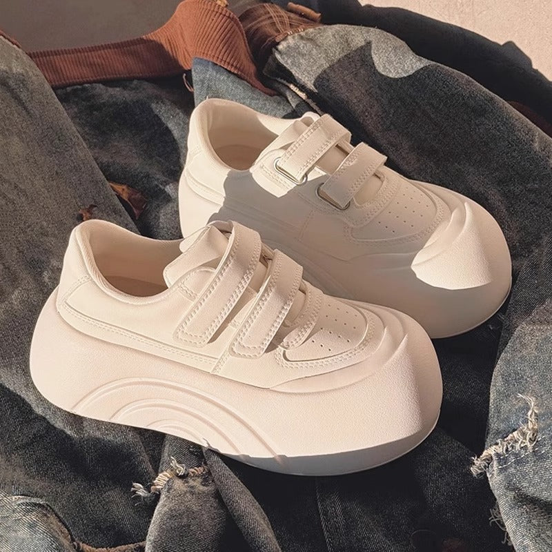 Damen Komfortable Sneaker mit verstellbarem Klettverschluss und gepolsterter Sohle Drune