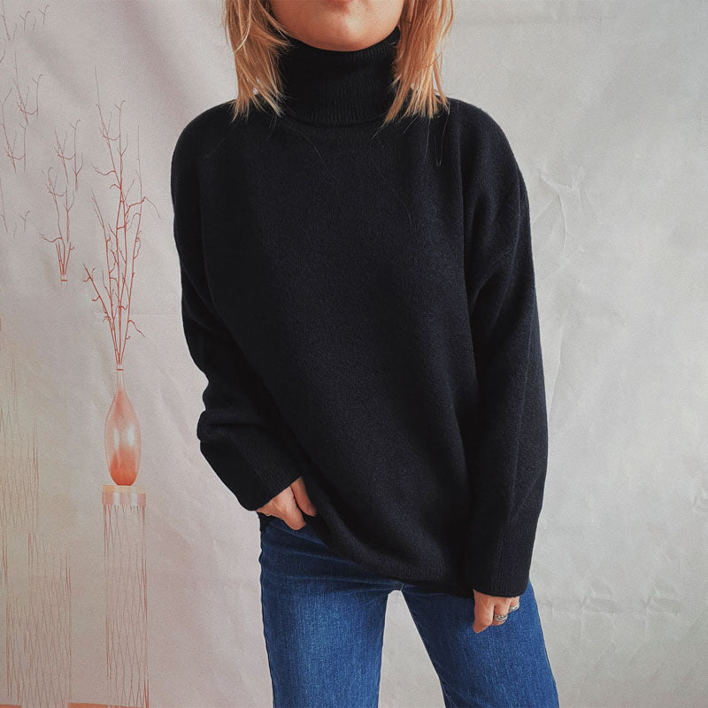 Drune | Weicher Pullover Aus Einfarbigem Strick