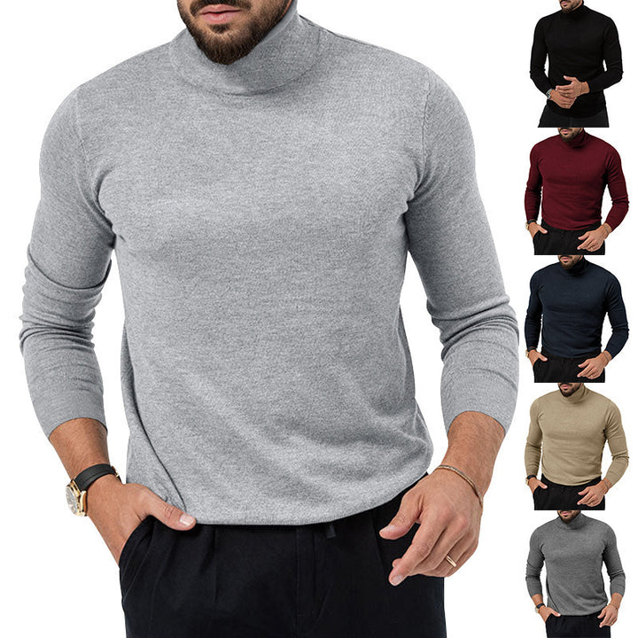 Herren Rollkragenpullover mit feiner Strickstruktur und lässigem Schnitt Drune