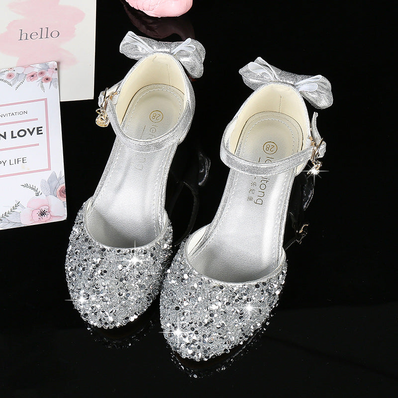 Mädchen Elegante Ballerina Sandalen mit Glitzerverzierung Drune