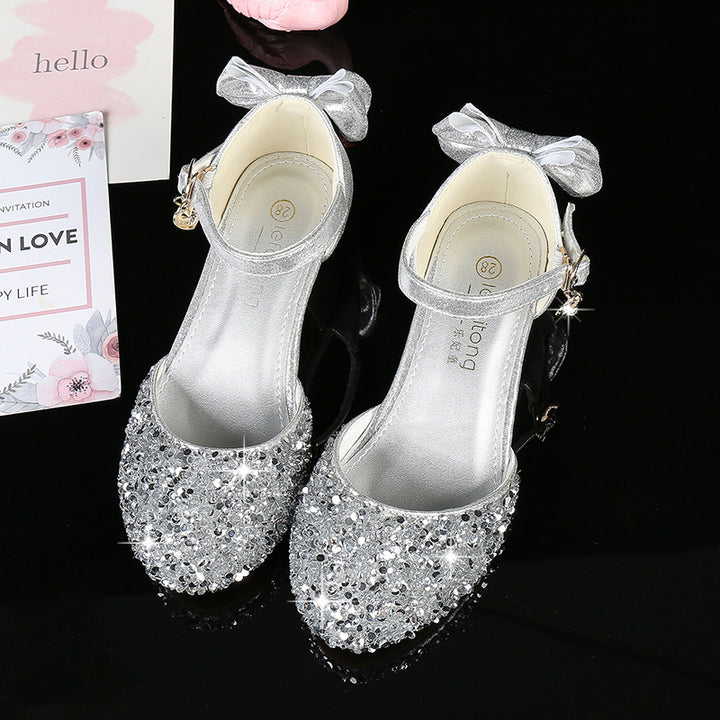 Mädchen Elegante Ballerina Sandalen mit Glitzerverzierung Drune