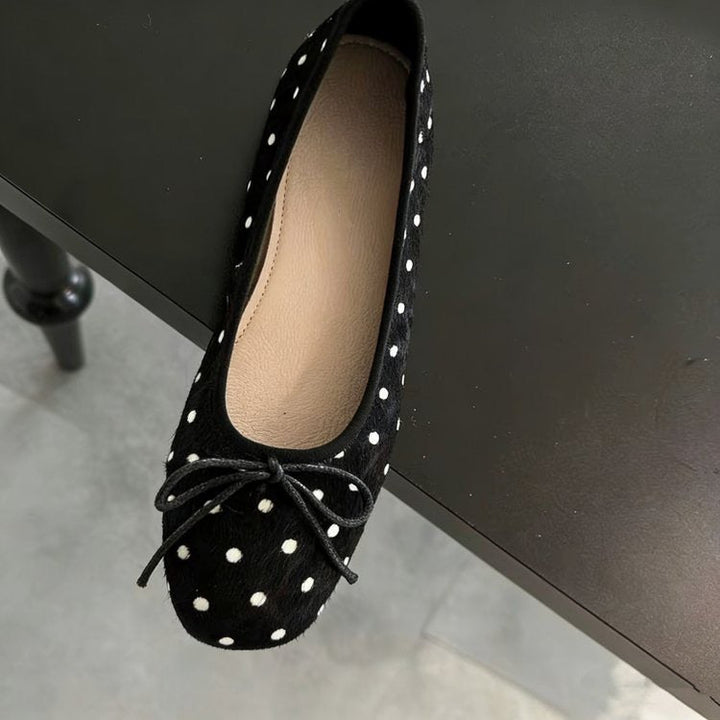 Damen Ballerinas mit schickem Punkte-Design und bequemer Sohle Drune