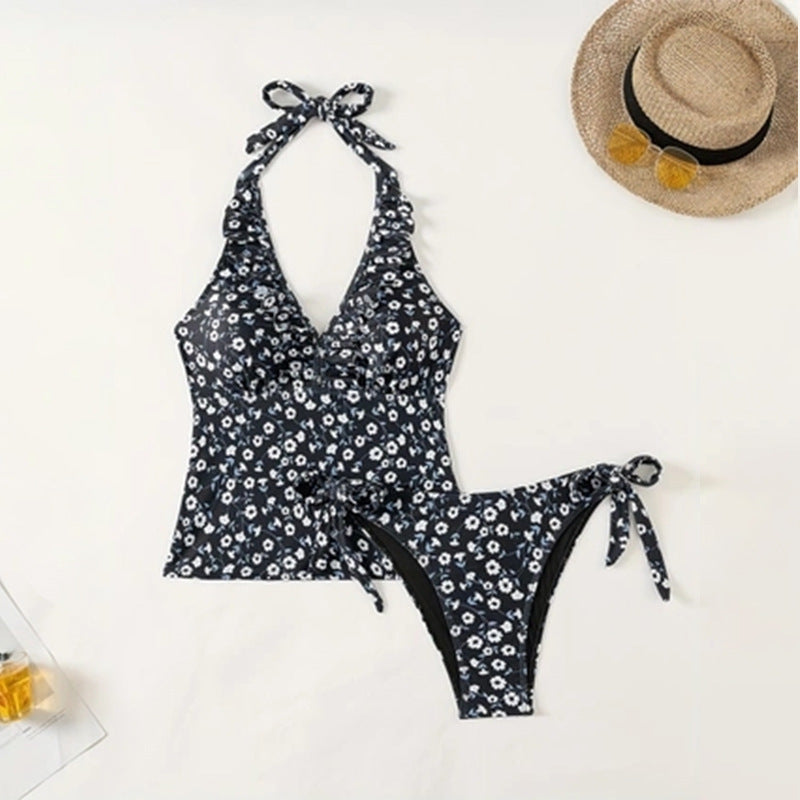Damen Einteilig floral gemusterter Badeanzug Drune