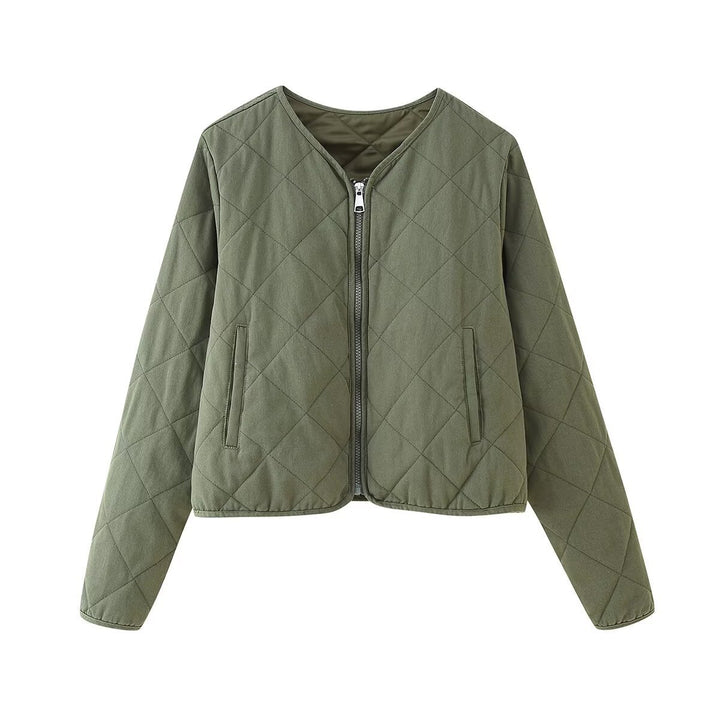 Damen Steppjacke mit praktischen Eingrifftaschen Drune