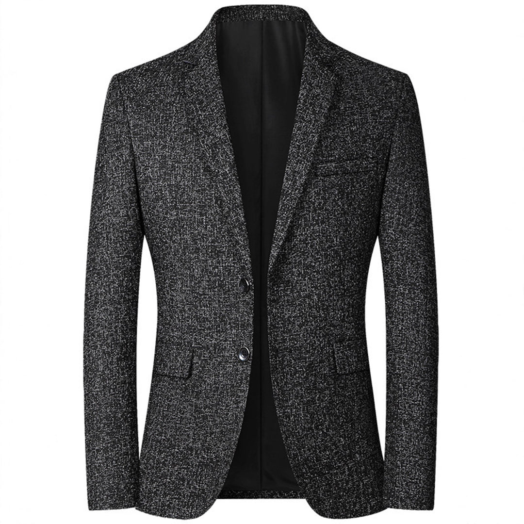 Herren eleganter strukturierter Freizeitblazer Drune