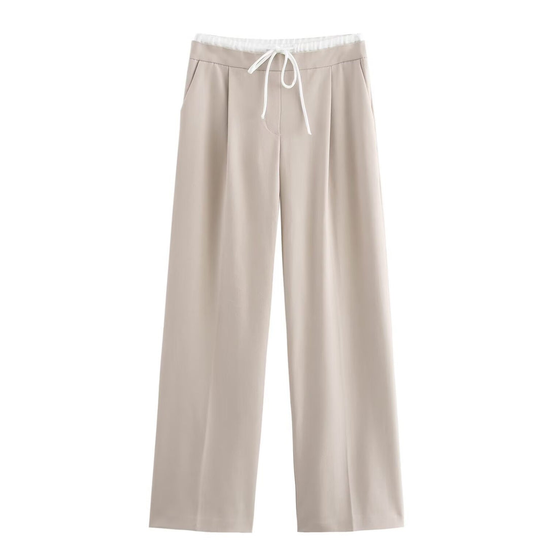 Damen elegante und bequeme Palazzo-Hose Drune