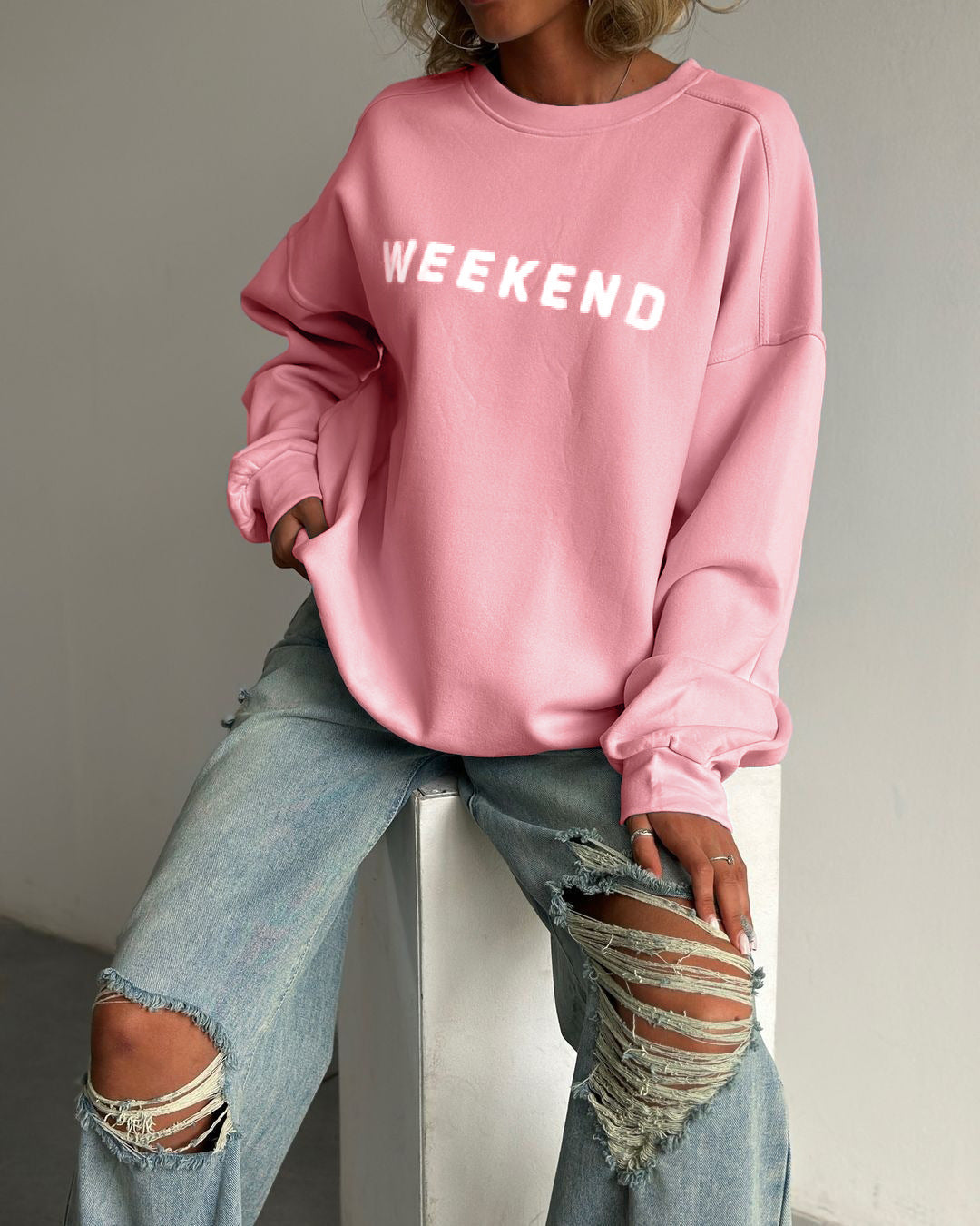 Damen Oversized Sweatshirt Drune